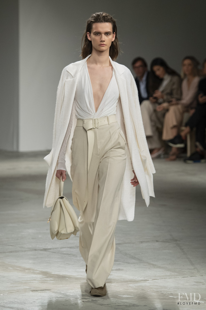 Daniela Kocianova featured in  the Agnona fashion show for Spring/Summer 2020