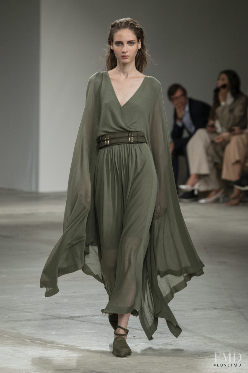 Eleonore Ghiuritan featured in  the Agnona fashion show for Spring/Summer 2020