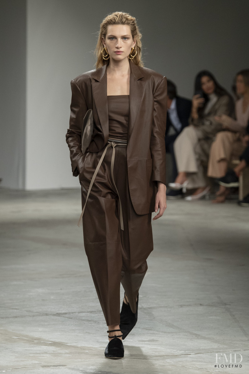 Liz Kennedy featured in  the Agnona fashion show for Spring/Summer 2020