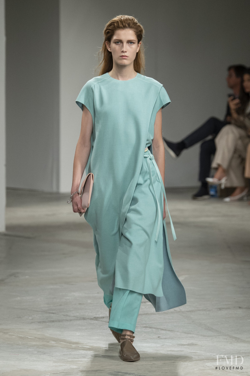 Tessa Bruinsma featured in  the Agnona fashion show for Spring/Summer 2020