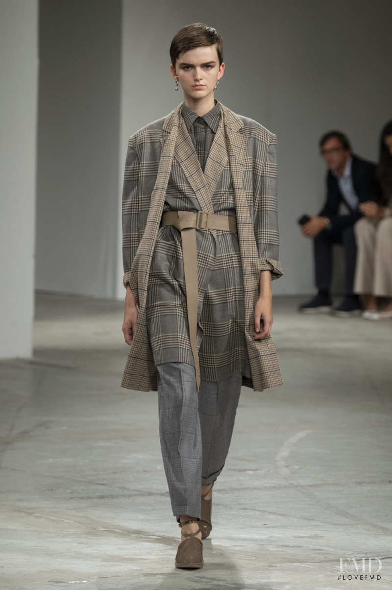 Britt Ensink featured in  the Agnona fashion show for Spring/Summer 2020