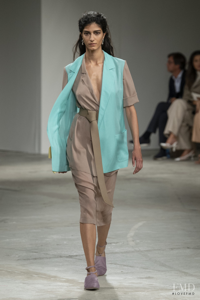 Gunce Gozutok featured in  the Agnona fashion show for Spring/Summer 2020