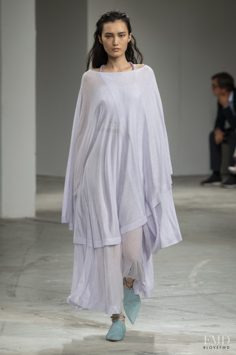 Liu Chunjie featured in  the Agnona fashion show for Spring/Summer 2020