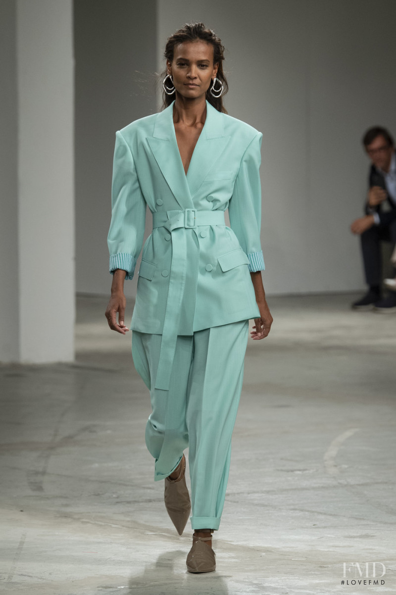 Liya Kebede featured in  the Agnona fashion show for Spring/Summer 2020