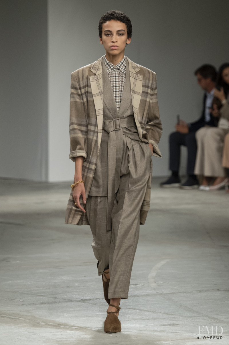 Emily Viviane featured in  the Agnona fashion show for Spring/Summer 2020