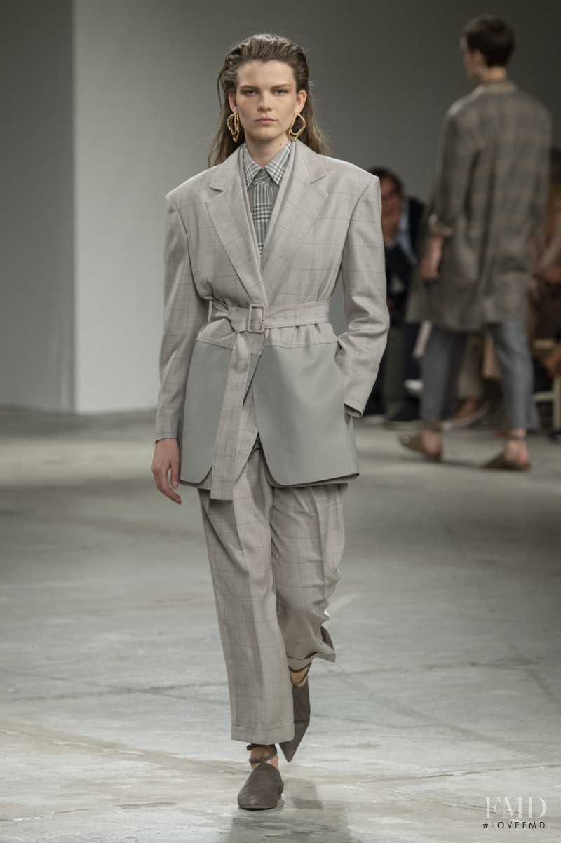 Kristin Lilja featured in  the Agnona fashion show for Spring/Summer 2020