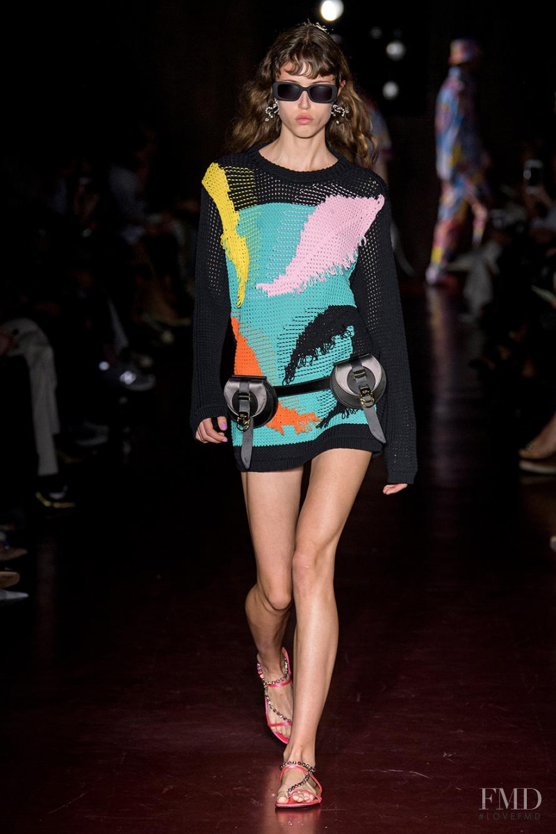 Milena Urvantseva featured in  the Peter Pilotto fashion show for Spring/Summer 2020