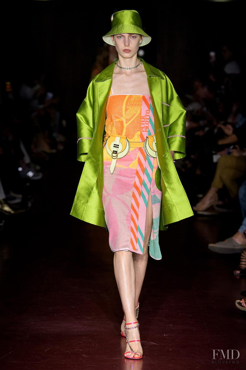 Nikki Tissen featured in  the Peter Pilotto fashion show for Spring/Summer 2020