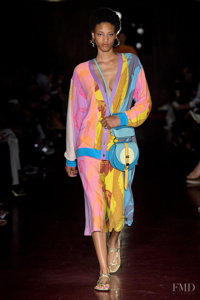 Janaye Furman featured in  the Peter Pilotto fashion show for Spring/Summer 2020