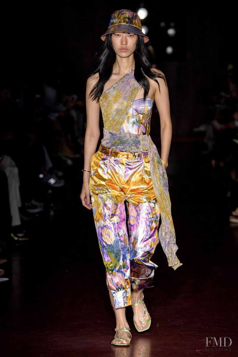 Heejung Park featured in  the Peter Pilotto fashion show for Spring/Summer 2020
