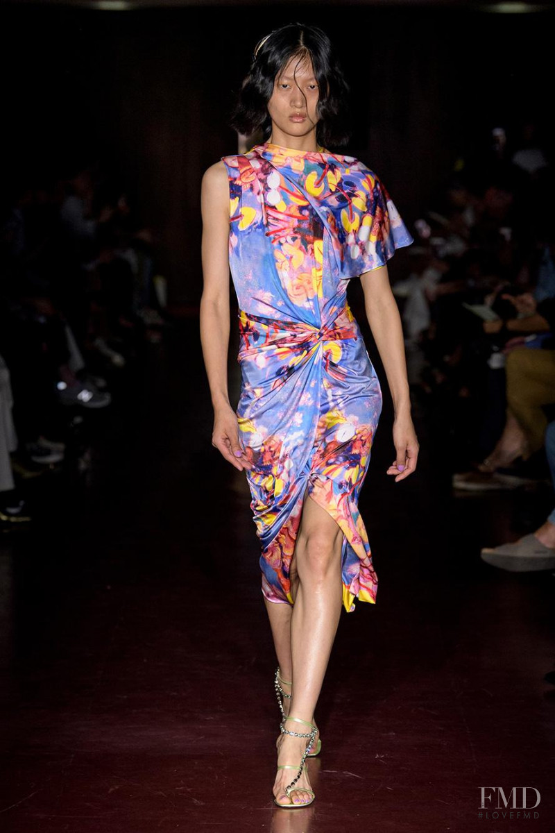 Yilan Hua featured in  the Peter Pilotto fashion show for Spring/Summer 2020