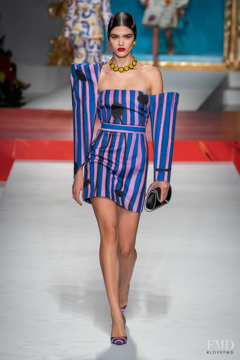 Alexandra Maria Micu featured in  the Moschino fashion show for Spring/Summer 2020