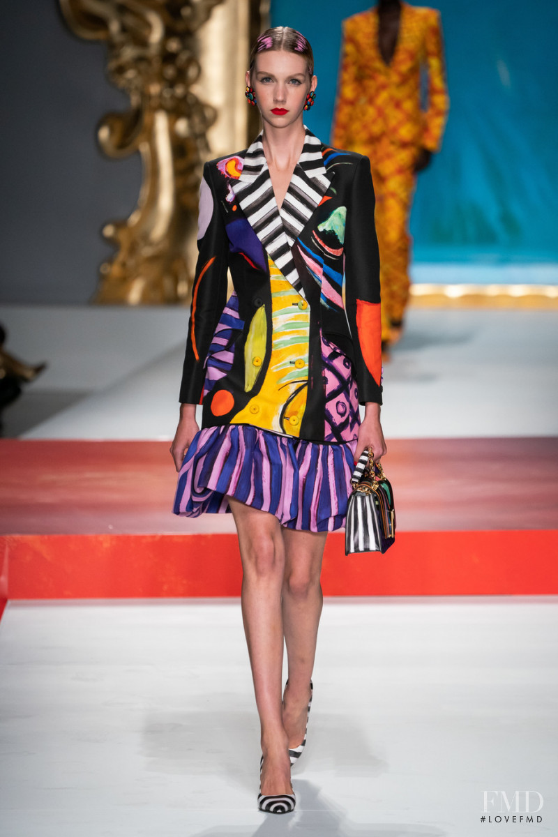 Bente Oort featured in  the Moschino fashion show for Spring/Summer 2020