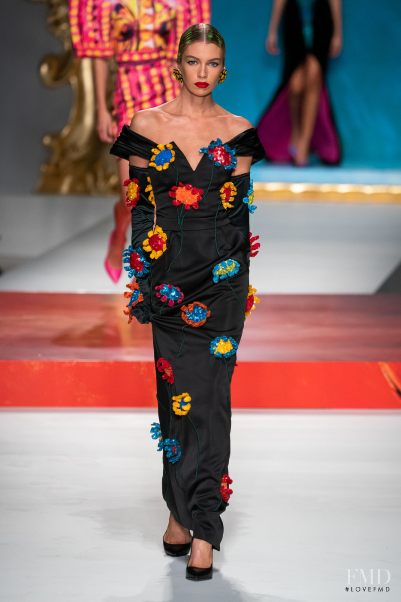 Stella Maxwell featured in  the Moschino fashion show for Spring/Summer 2020