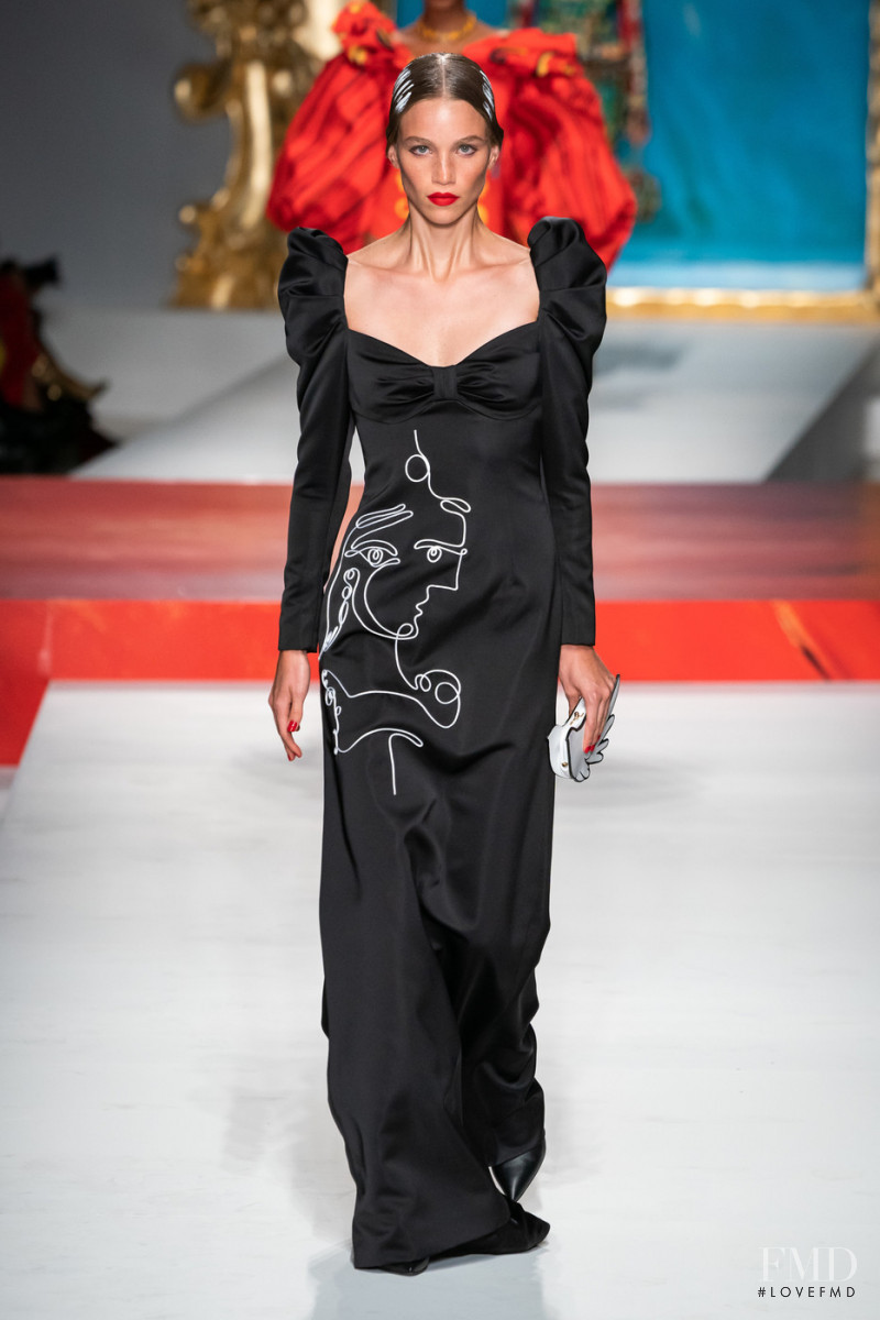 Rebecca Leigh Longendyke featured in  the Moschino fashion show for Spring/Summer 2020