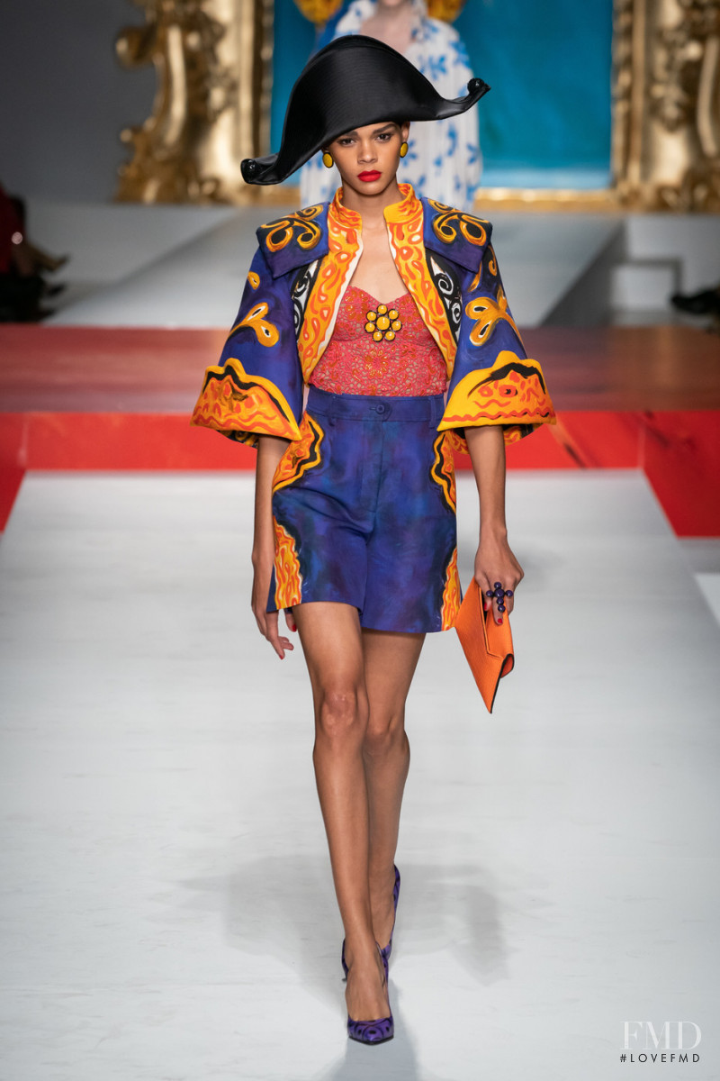 Hiandra Martinez featured in  the Moschino fashion show for Spring/Summer 2020