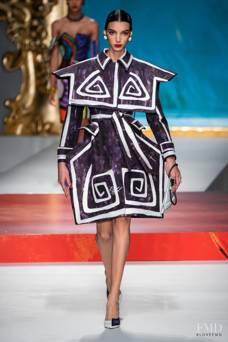 Cynthia Arrebola featured in  the Moschino fashion show for Spring/Summer 2020