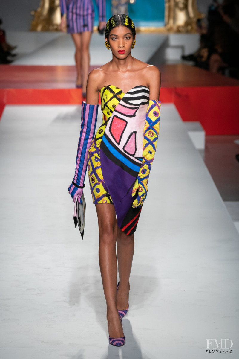 Licett Morillo featured in  the Moschino fashion show for Spring/Summer 2020