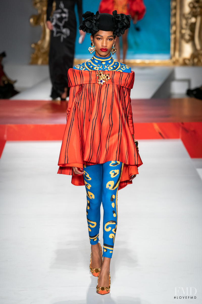 Naomi Chin Wing featured in  the Moschino fashion show for Spring/Summer 2020