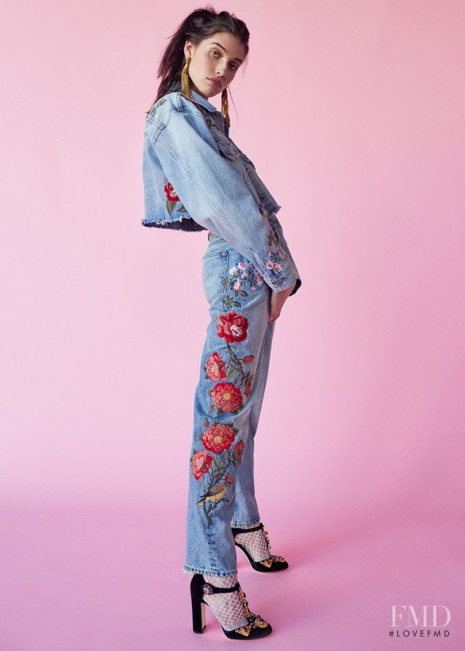 Christina Van Nuis featured in  the Grlfrnd Denim advertisement for Spring/Summer 2017