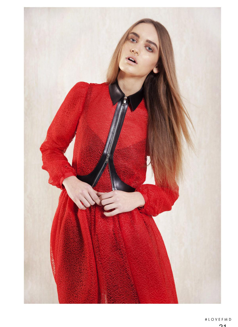 Beatrice Brusco featured in  the Sveta lookbook for Autumn/Winter 2014