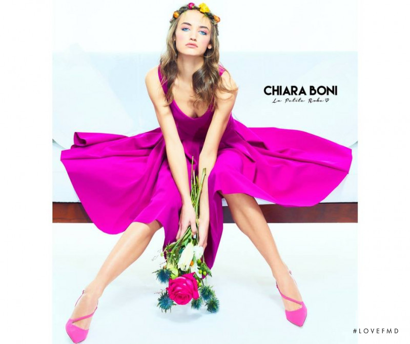 Beatrice Brusco featured in  the Chiara Boni La Petite Robe advertisement for Spring/Summer 2018
