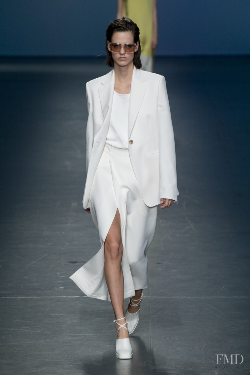 Miriam Sanchez featured in  the Boss by Hugo Boss fashion show for Spring/Summer 2020