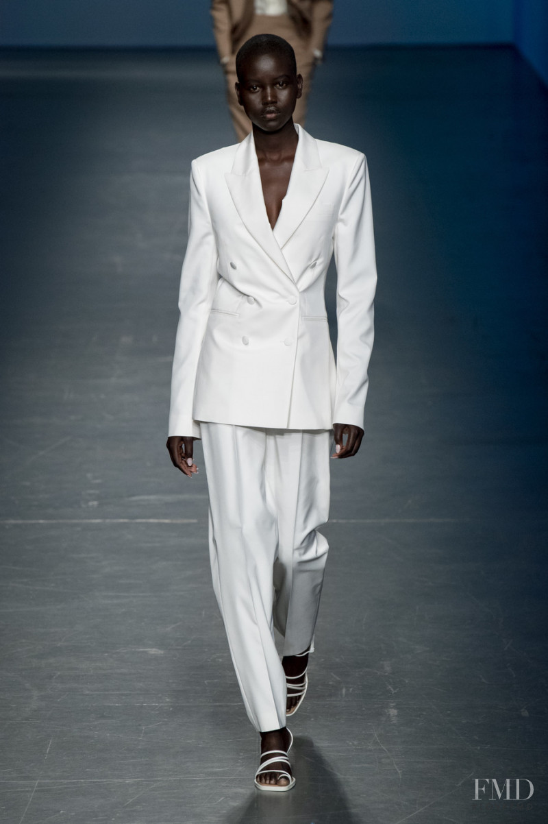 Adut Akech Bior featured in  the Boss by Hugo Boss fashion show for Spring/Summer 2020