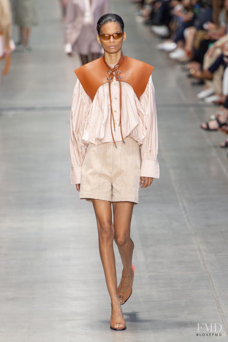 Annibelis Baez featured in  the Sportmax fashion show for Spring/Summer 2020