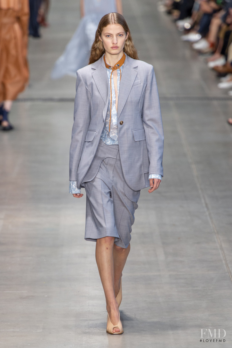 Felice Noordhoff featured in  the Sportmax fashion show for Spring/Summer 2020