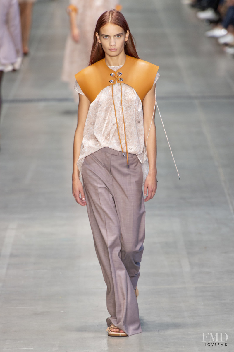 Nina Marker featured in  the Sportmax fashion show for Spring/Summer 2020