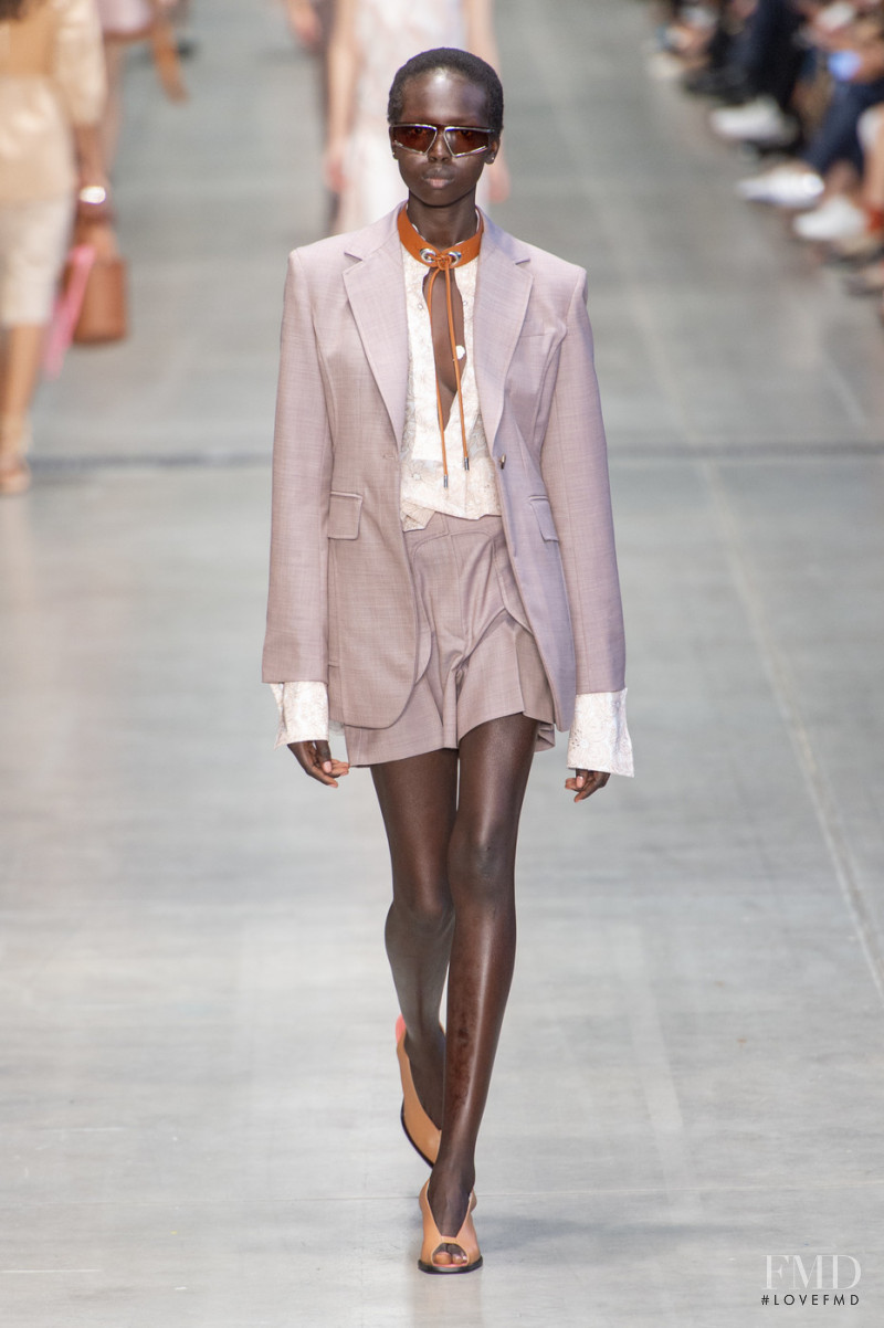 Ajok Madel featured in  the Sportmax fashion show for Spring/Summer 2020