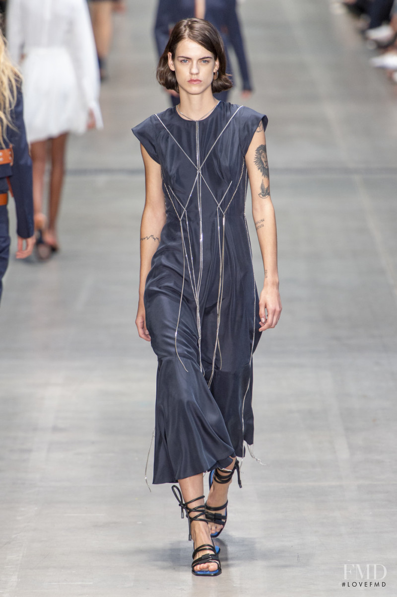 Miriam Sanchez featured in  the Sportmax fashion show for Spring/Summer 2020