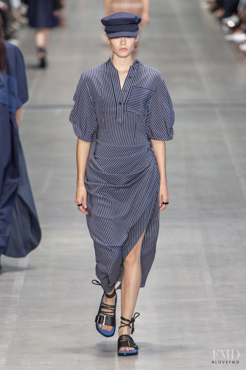 Maike Inga featured in  the Sportmax fashion show for Spring/Summer 2020
