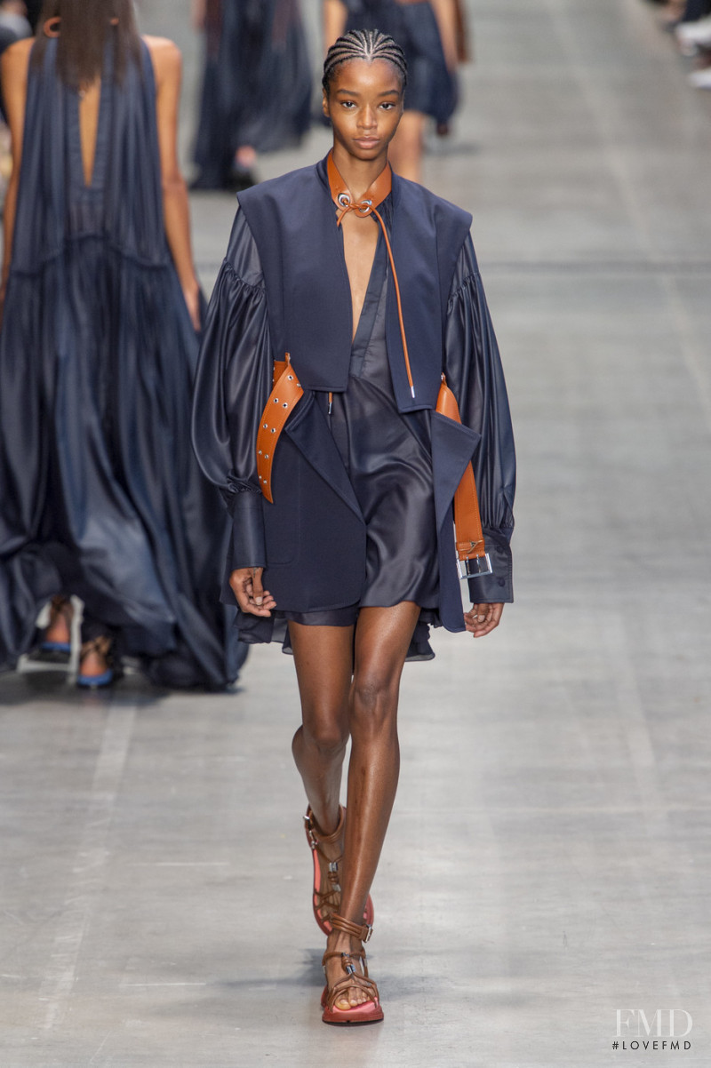 Kyla Ramsey featured in  the Sportmax fashion show for Spring/Summer 2020