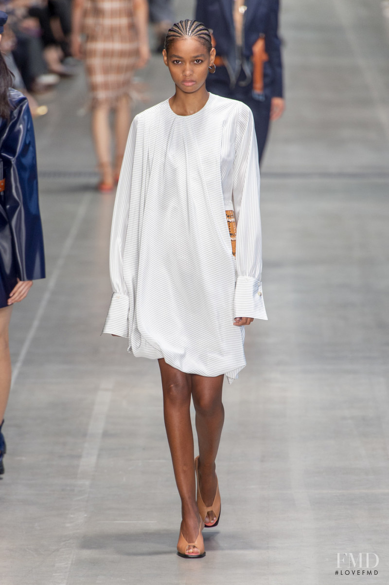 Blesnya Minher featured in  the Sportmax fashion show for Spring/Summer 2020