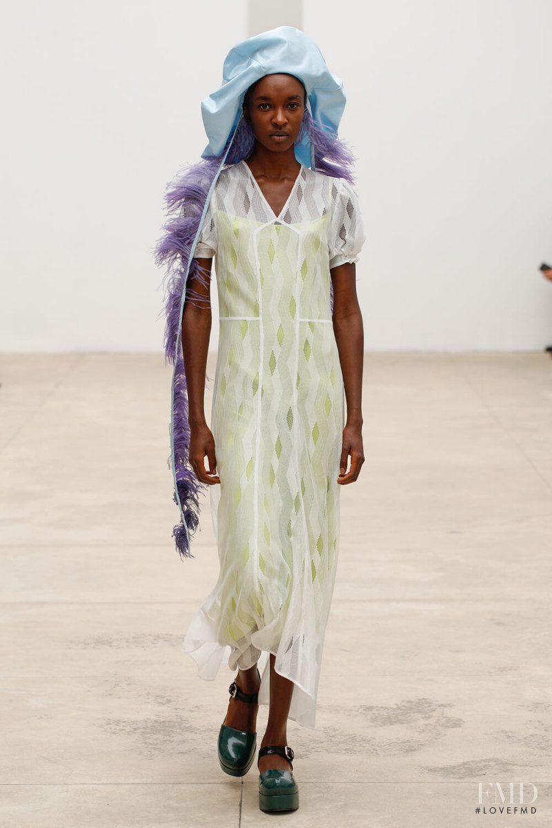 Nicole Atieno featured in  the Arthur Arbesser fashion show for Spring/Summer 2020