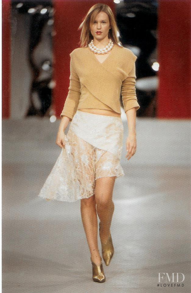 Amy Lemons featured in  the Matthew Williamson fashion show for Autumn/Winter 2001