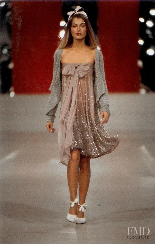 Aurelie Claudel featured in  the Matthew Williamson fashion show for Autumn/Winter 2001