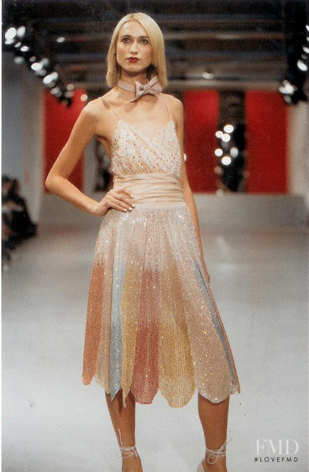 Sylvia van der Klooster featured in  the Matthew Williamson fashion show for Autumn/Winter 2001