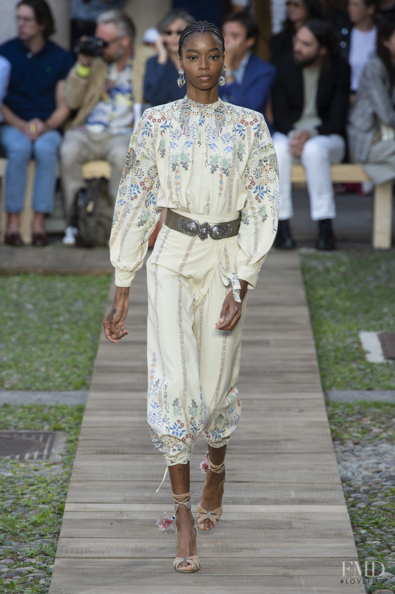 Kyla Ramsey featured in  the Etro fashion show for Spring/Summer 2020