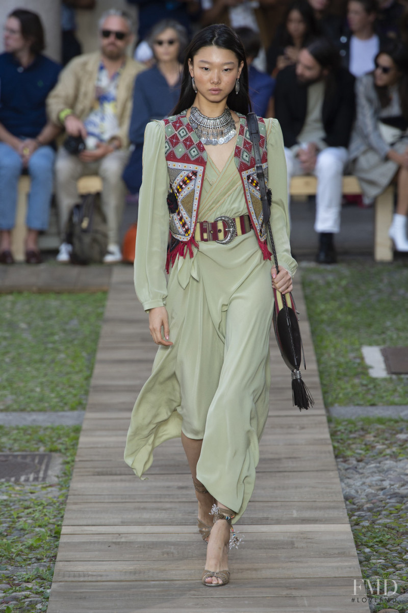 Yoon Young Bae featured in  the Etro fashion show for Spring/Summer 2020