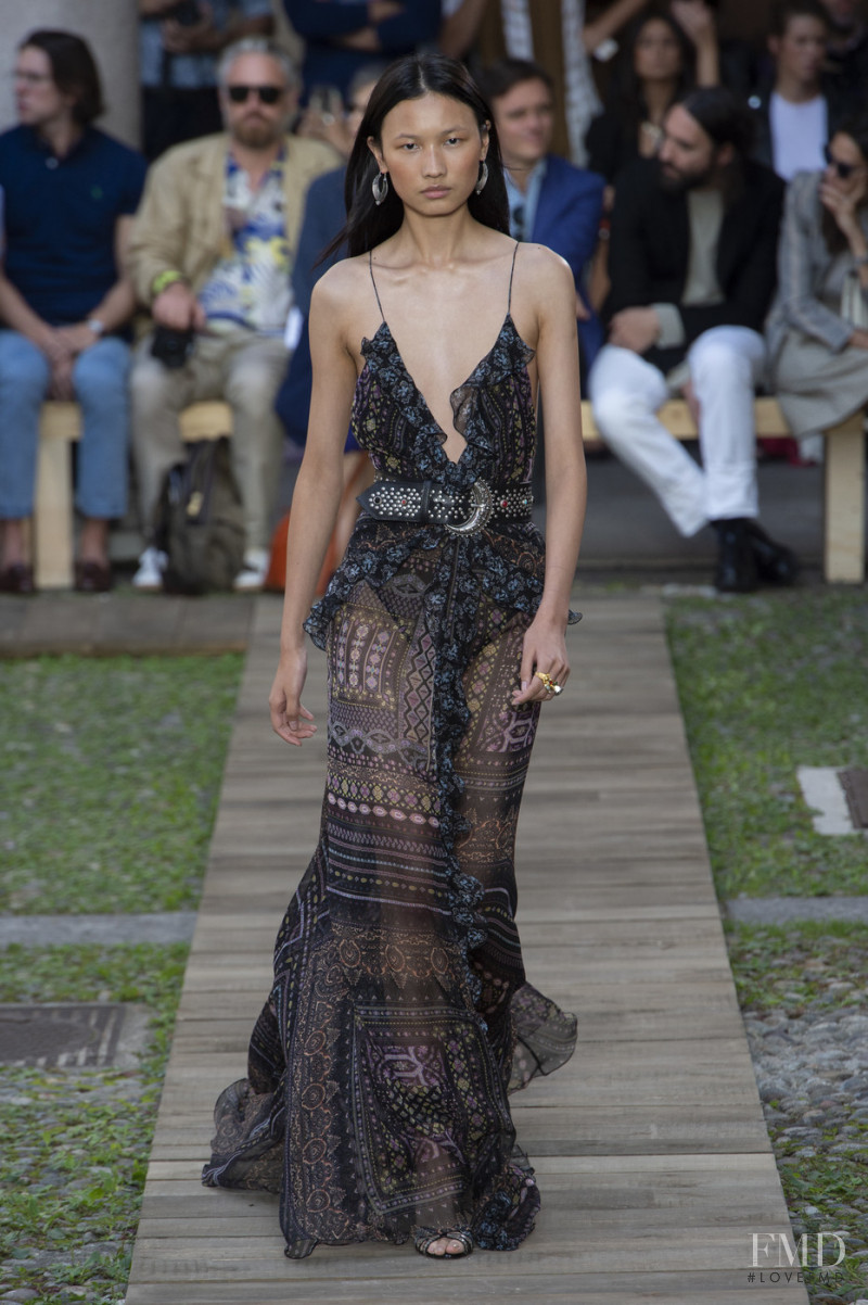 Ning Jinyi featured in  the Etro fashion show for Spring/Summer 2020