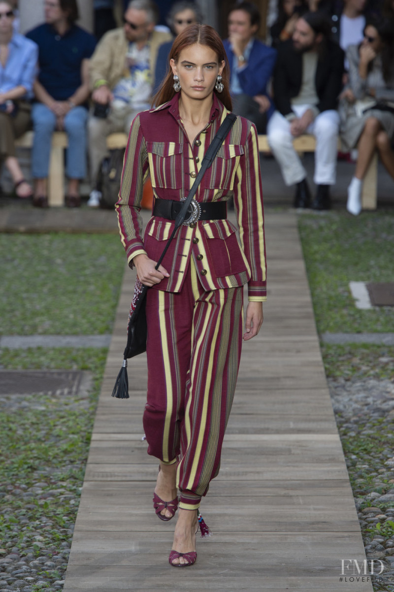 Nina Marker featured in  the Etro fashion show for Spring/Summer 2020