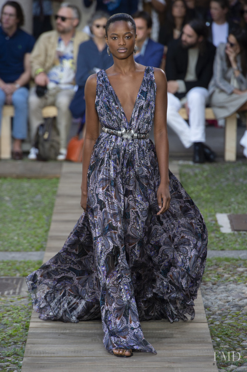 Mayowa Nicholas featured in  the Etro fashion show for Spring/Summer 2020