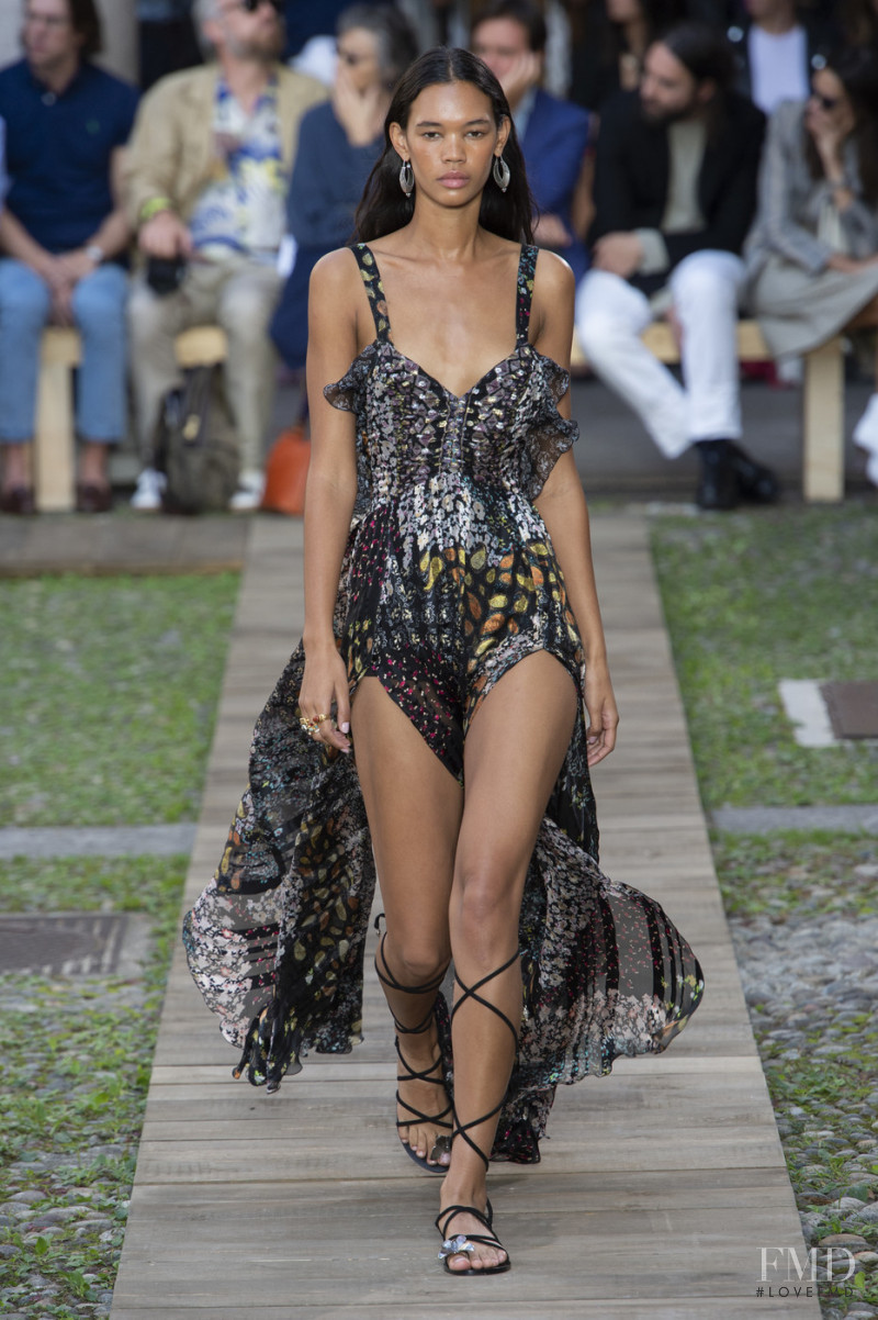 Jordan Daniels featured in  the Etro fashion show for Spring/Summer 2020
