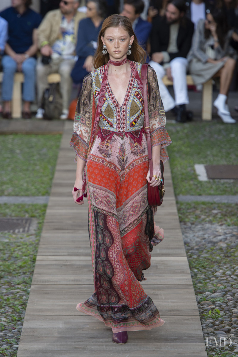 Sara Grace Wallerstedt featured in  the Etro fashion show for Spring/Summer 2020