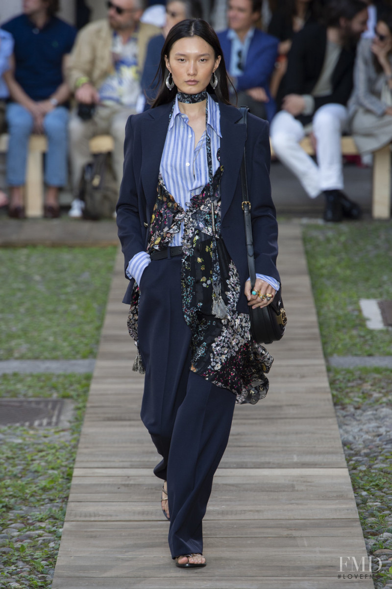 Liu Chunjie featured in  the Etro fashion show for Spring/Summer 2020