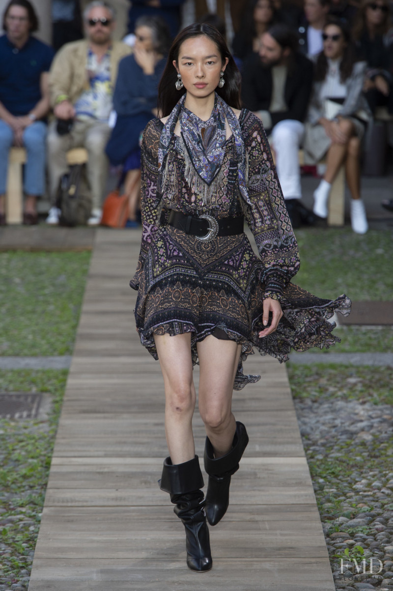 Fei Fei Sun featured in  the Etro fashion show for Spring/Summer 2020