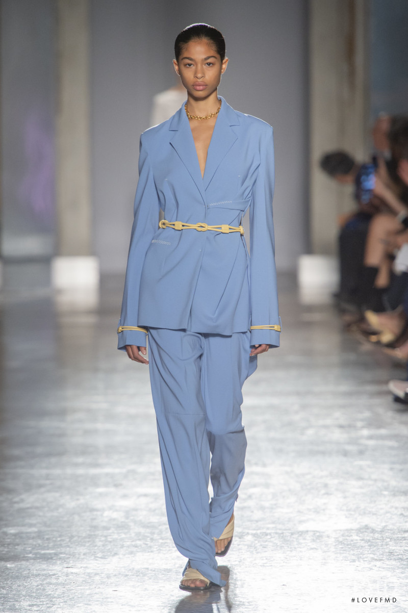 Zoe Thaets featured in  the Gabriele Colangelo fashion show for Spring/Summer 2020